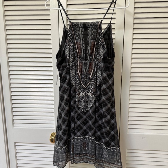 Forever 21 Dress Tartan Plaid Tribal Print Sleeveless Large NWT - Picture 17 of 17